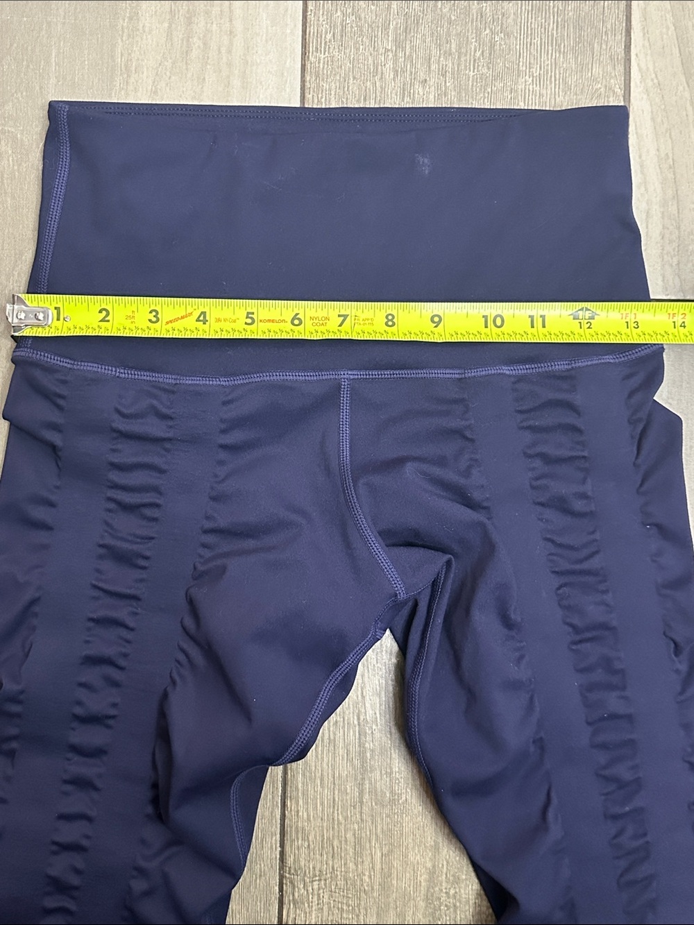Sweetflexx Compression Leggings Navy High Rise Cropped Resistance Women's Size 6 - Picture 8 of 10